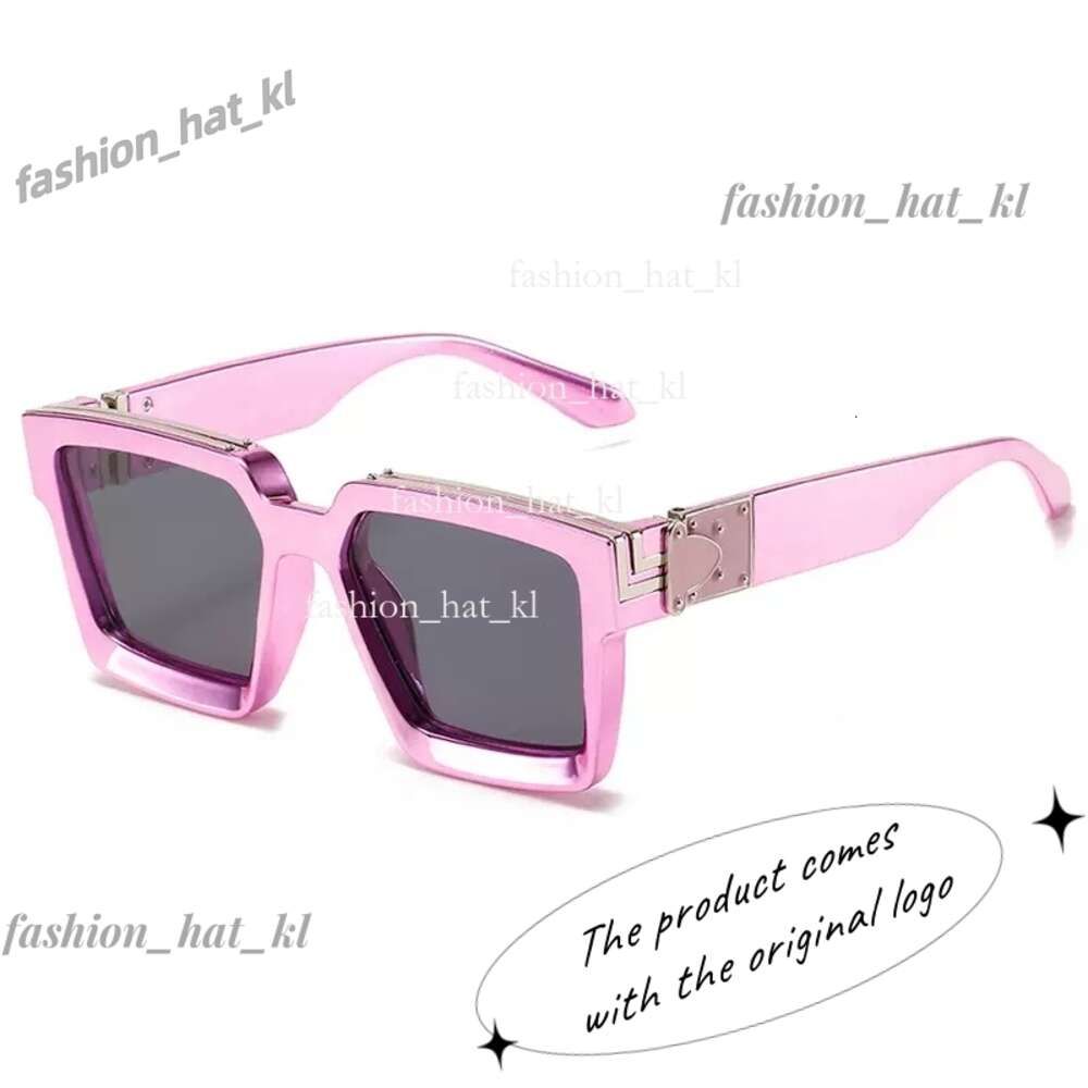 Electroplated pink frame black gray