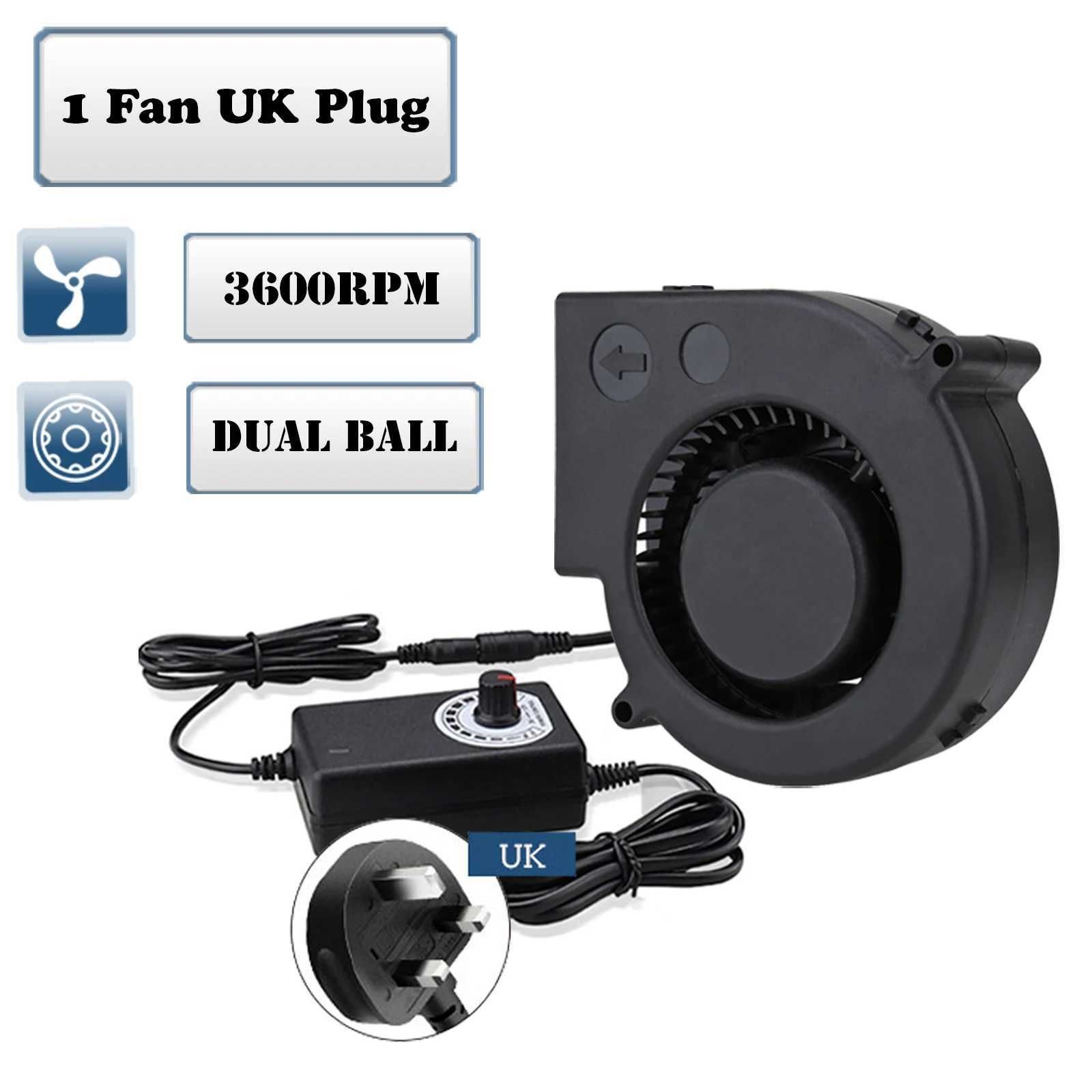 Fan with Uk Plug-Fixed Color-Black