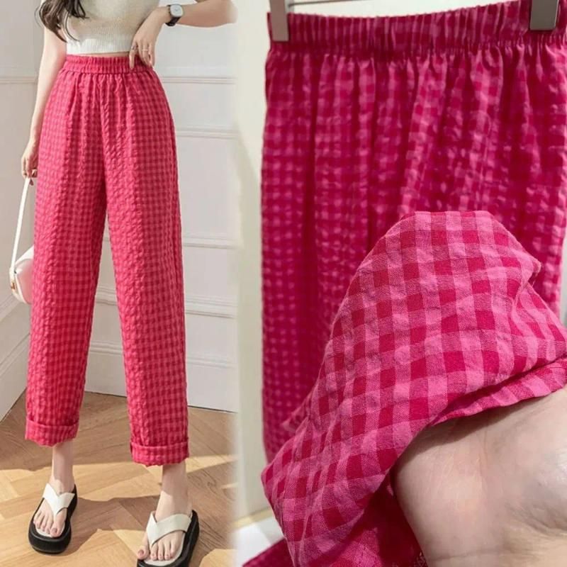 Rose Red Plaids-Long