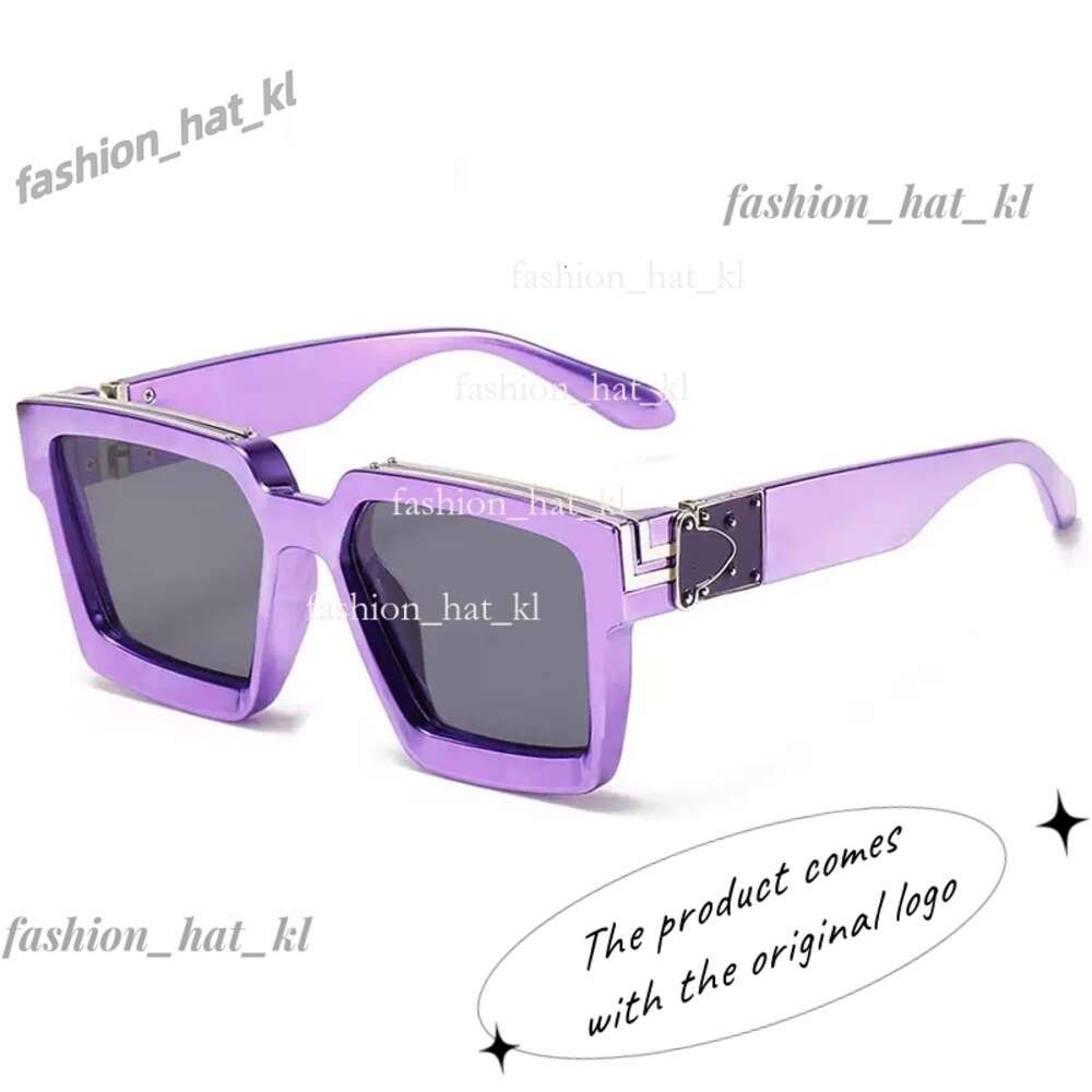 Electroplated purple frame black gray