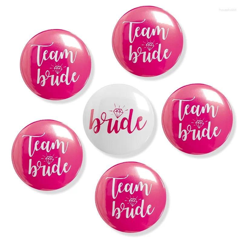 pink 1 bride 5 team