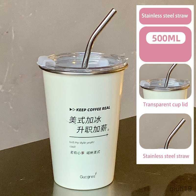 500ml-13-with Lid And Straw