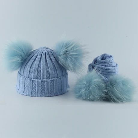 Blue Hat Scarf