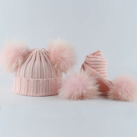 Pink Hat Scarf