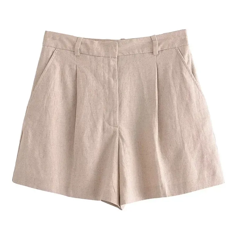 mörkbeige shorts