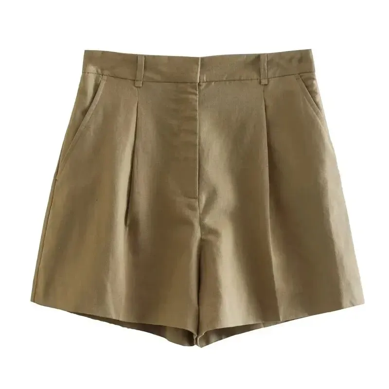 brown shorts