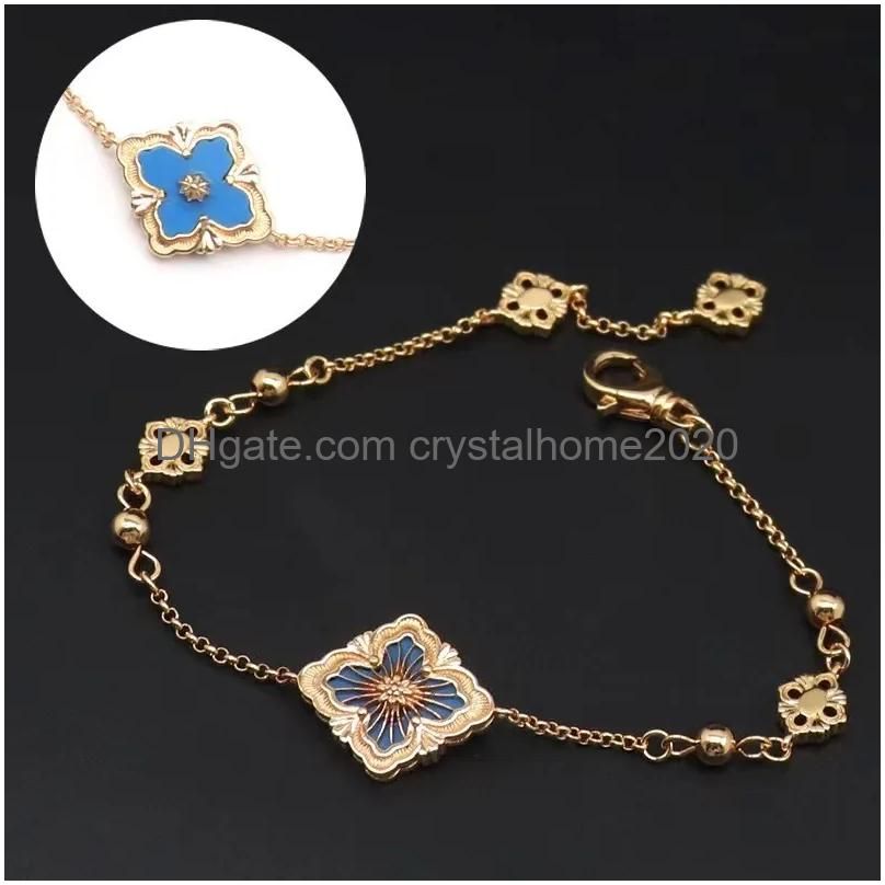 Bracelet bleu frittillaria