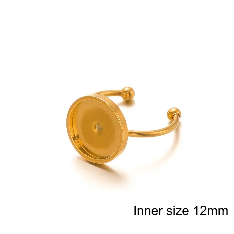 Passend für 12 mm Goldfarbe