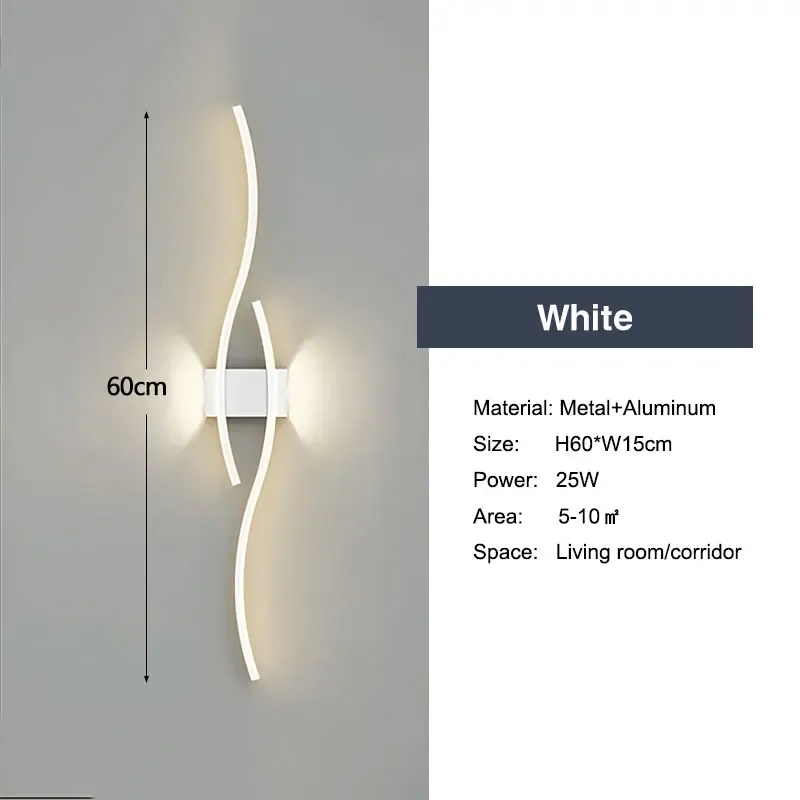 Bianco caldo A Bianco-60 cm