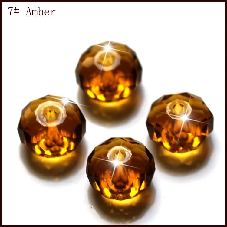 Färg: Amberitem Diameter: Cirka 8x10mm