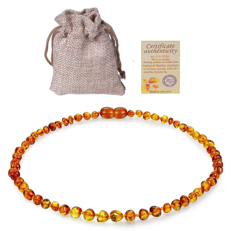 33cm Baltic Amber-Cognac