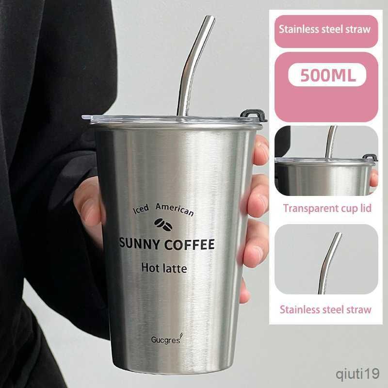 500ml-12-with Lid And Straw