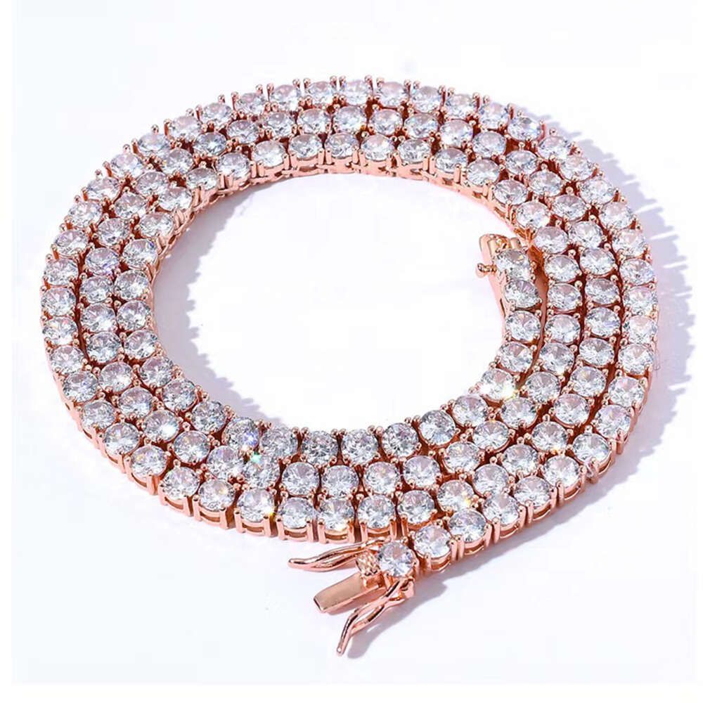 Necklace d'oro rosa 3mm 24 pollici