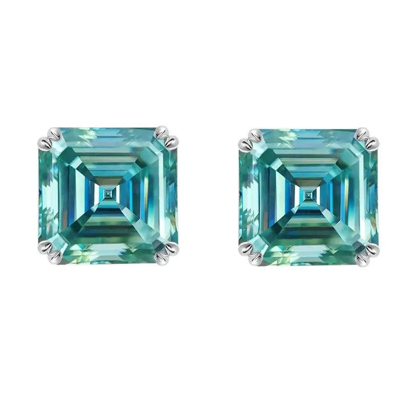 宝石の色：6x6mm（1ct）x2