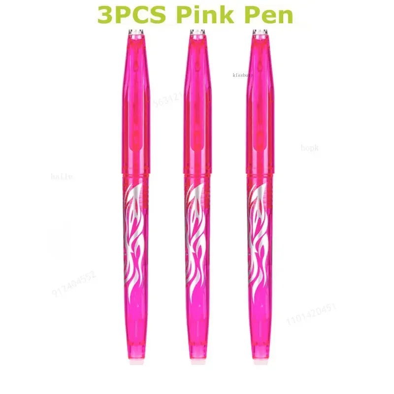 3pcs penna rosa