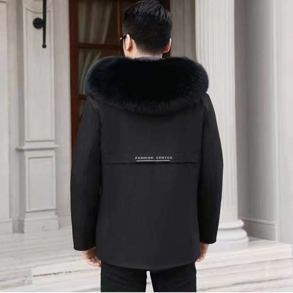 Black+pure Black Fur Collar