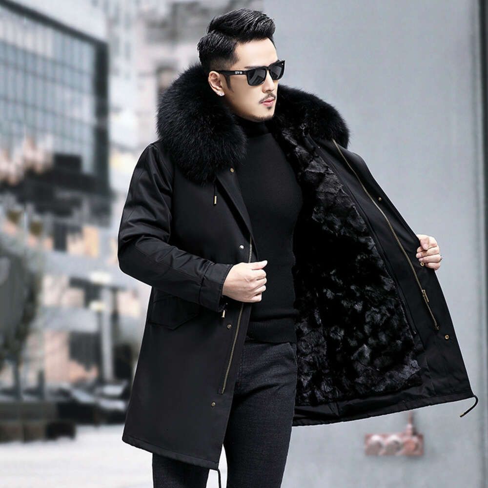 Short Style Black Shell+black Mink Fur