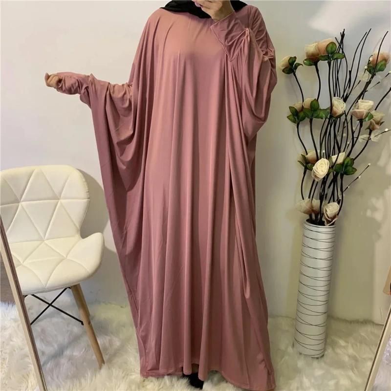 One Size paarse gebed abaya