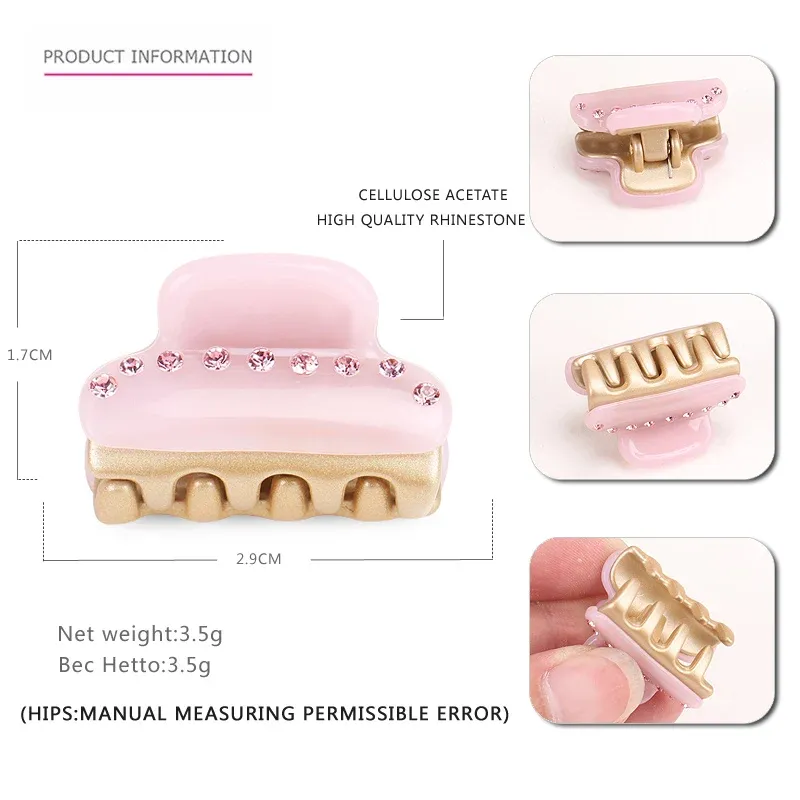 CHINA Hair Claws candy pink