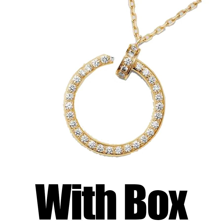 Gold Necklace 2#With Box