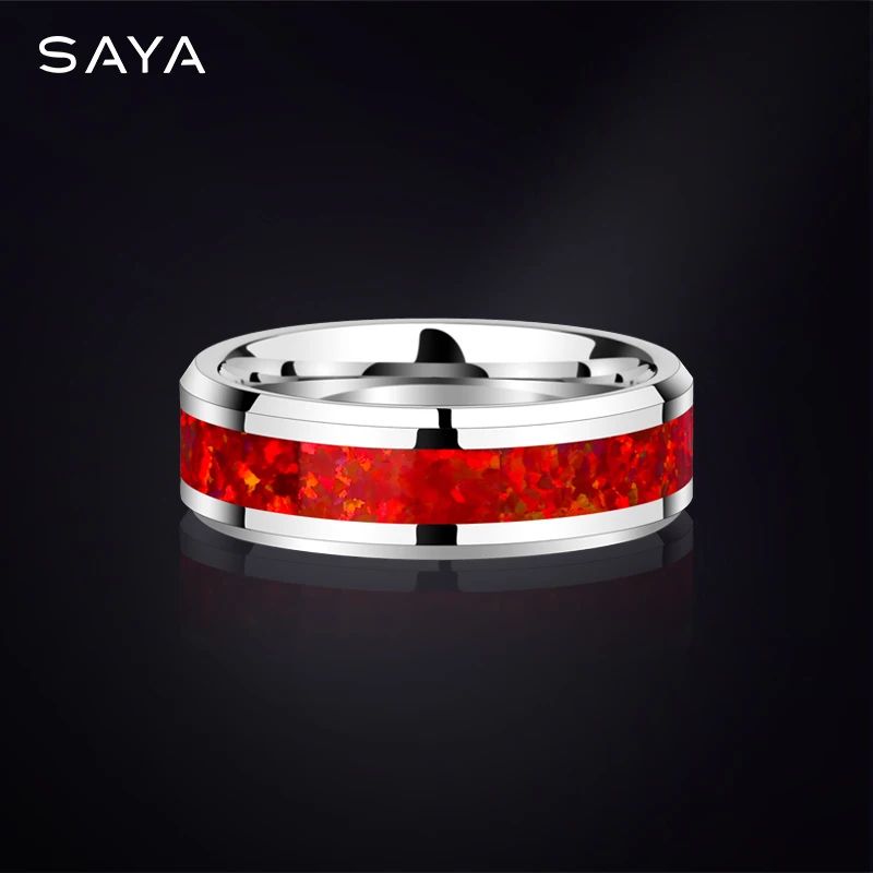 Ring Size:8Main Stone Color:red