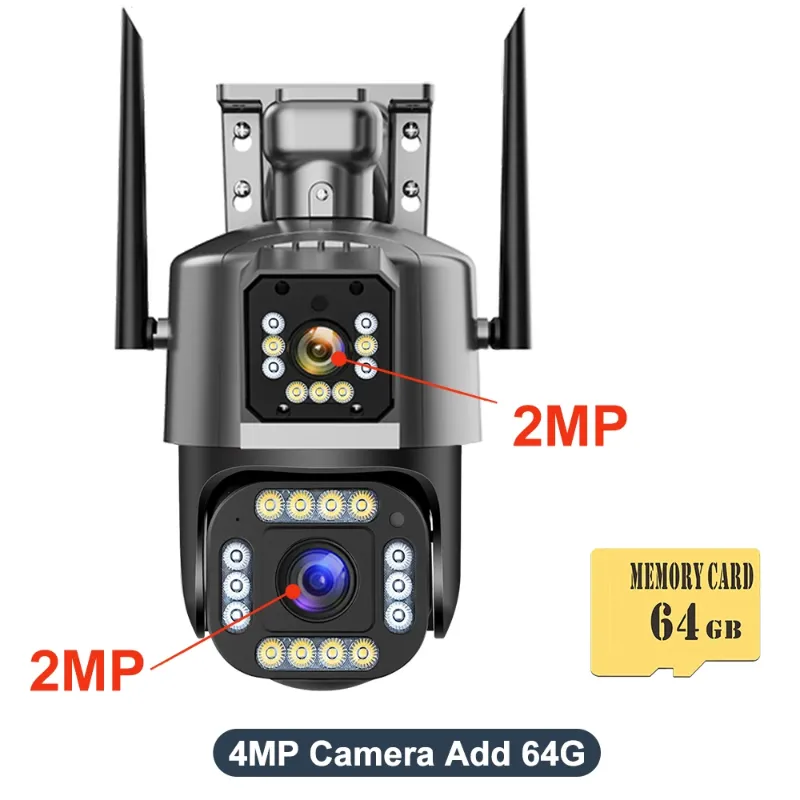 中国EUプラグ4MPカメラは64gを追加します
