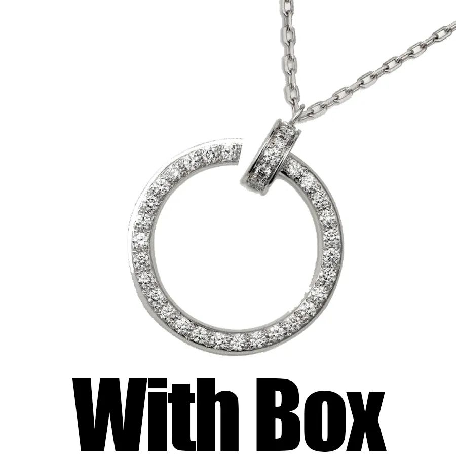 Silver Necklace 2#With Box