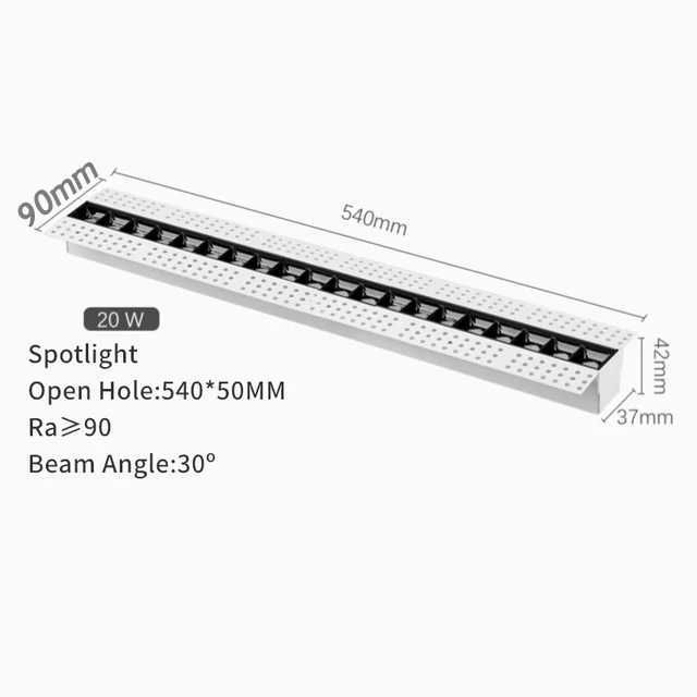 20 cabeças Spotlight-3000k Branco Quente-Não