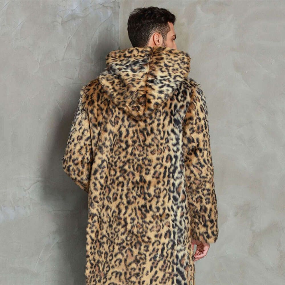 Leopard Print Hooded Long Style