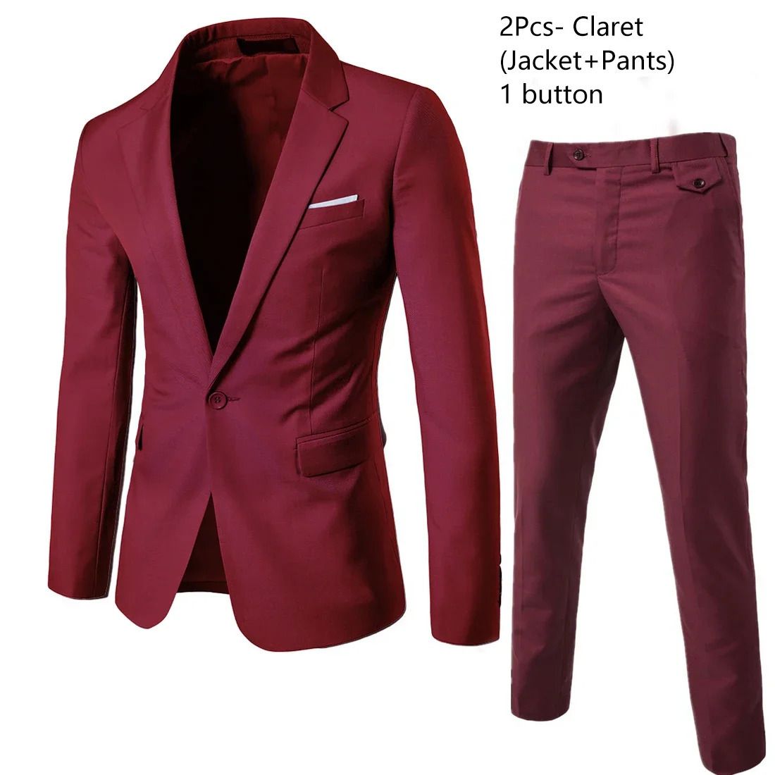 Claret 2-piece Suit