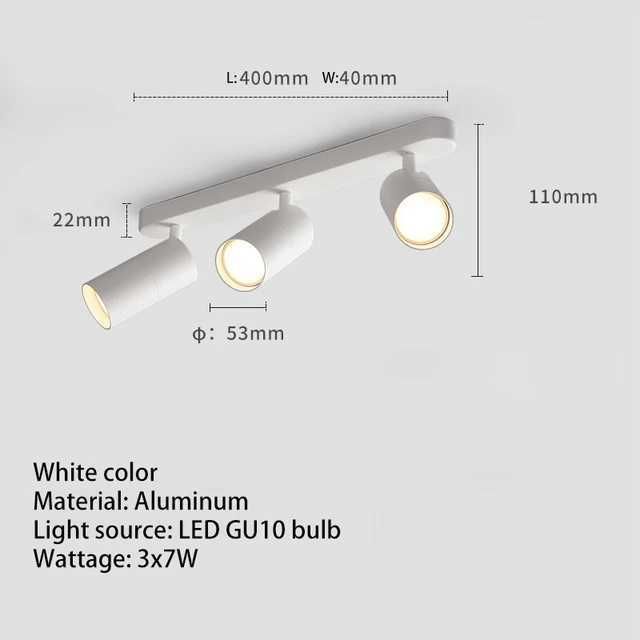 3 głowy Biała Bulb-4000K Neu