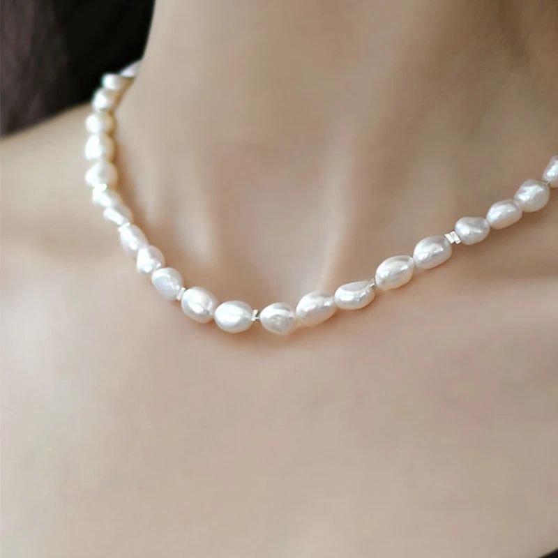 Gem Color:Pearl necklace