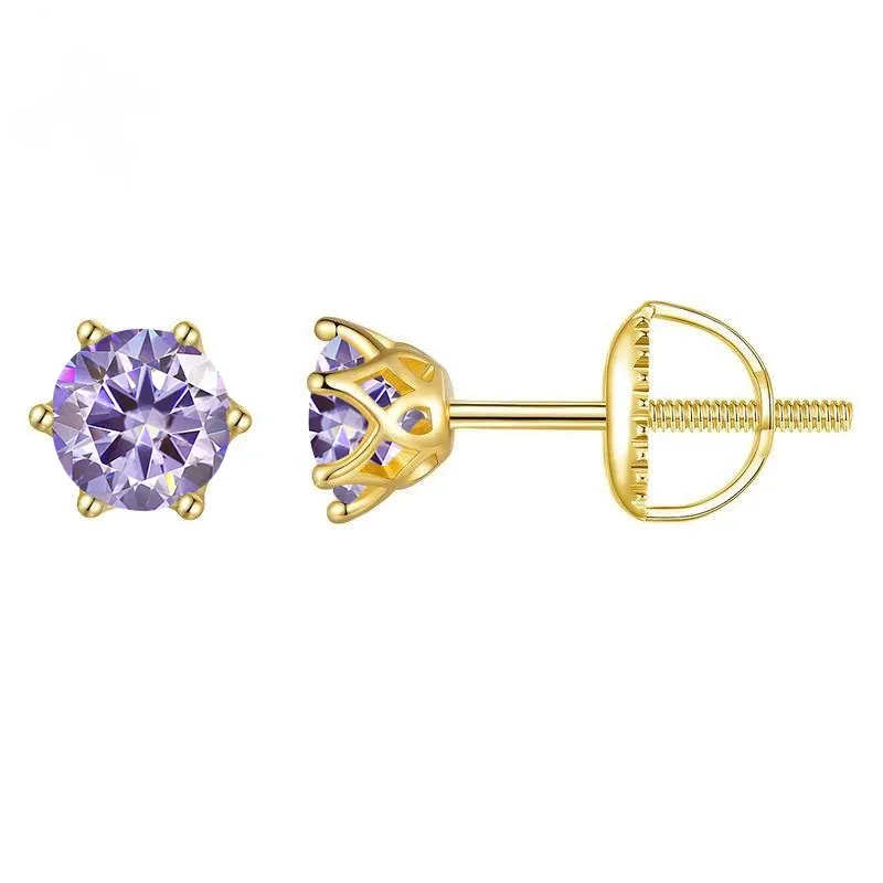 0,5CT x 2 Gold hellviolett