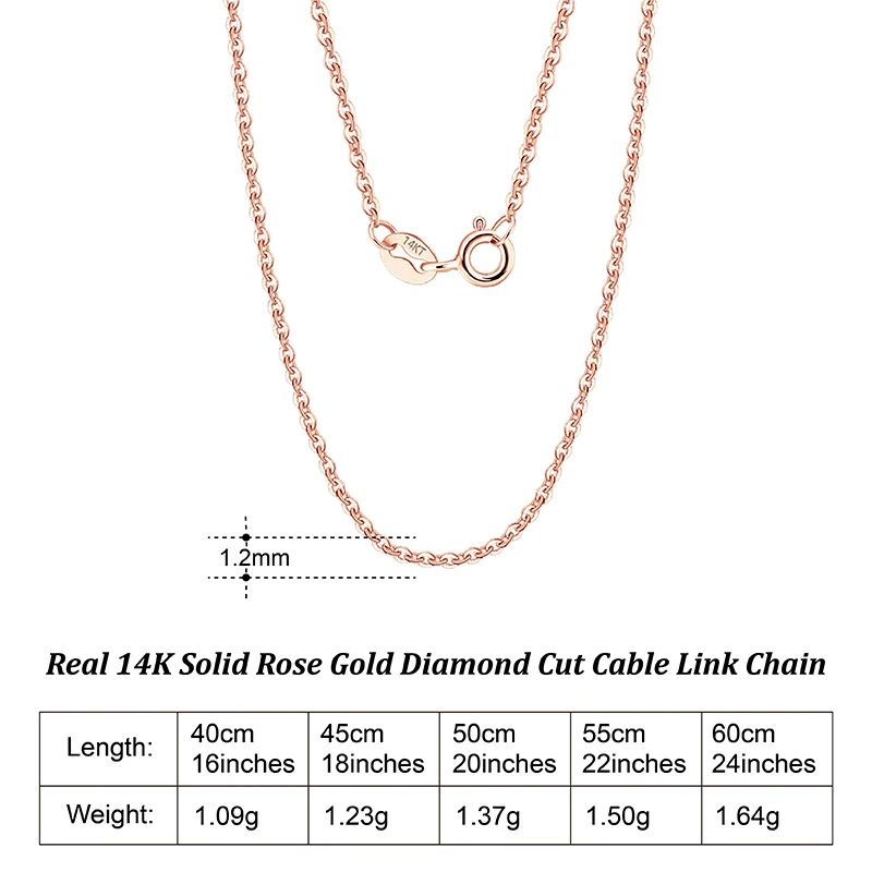 Gem Color:1.2mm-Rose GoldLength:50cm