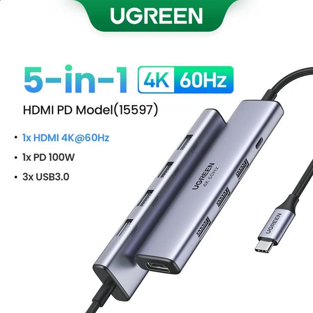 Hub 5-w-1 HDMI PD