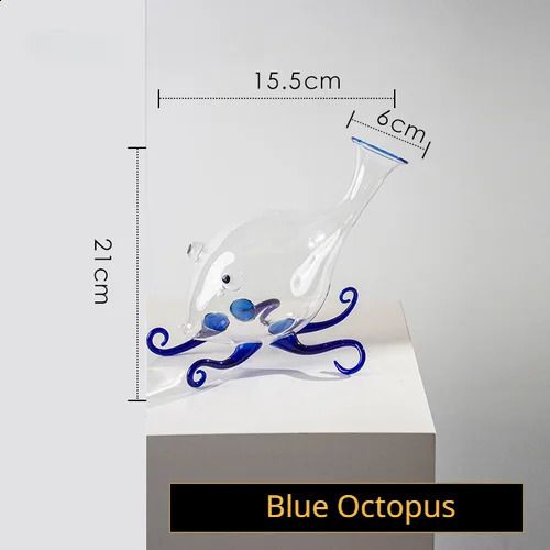 Blue Octopus Vase