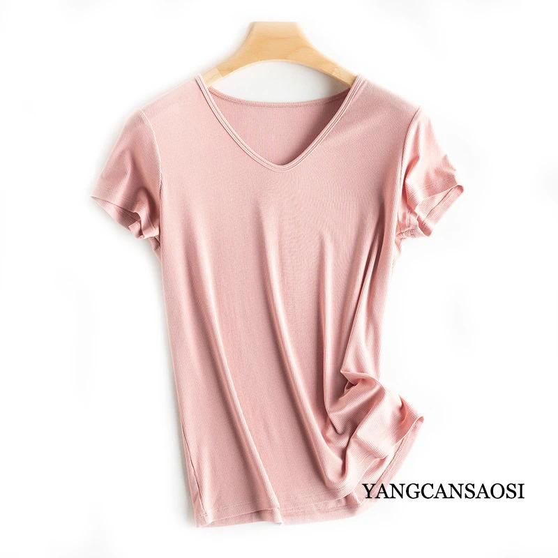 V Neck Pink