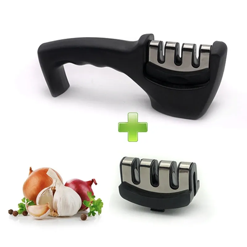 knife sharpener Black 2-piece set