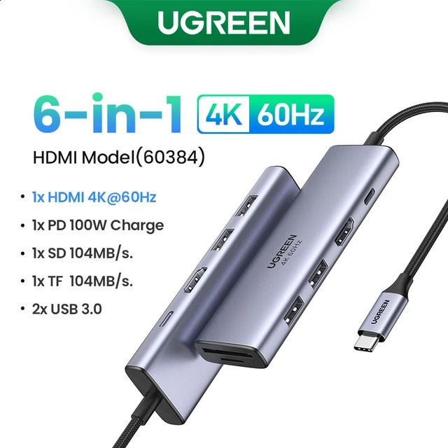 6-in-1 HDMI SDTF PD