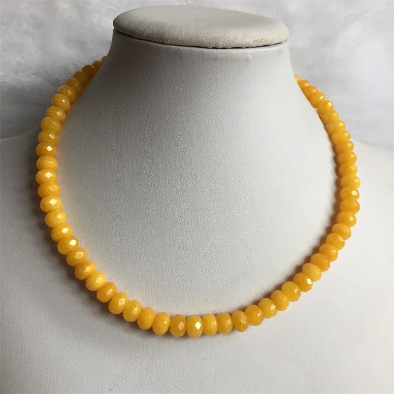 Gem Color:Faceted YellowLength:45cm