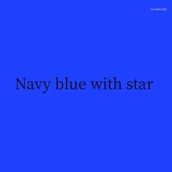 Marinblå med stjärna