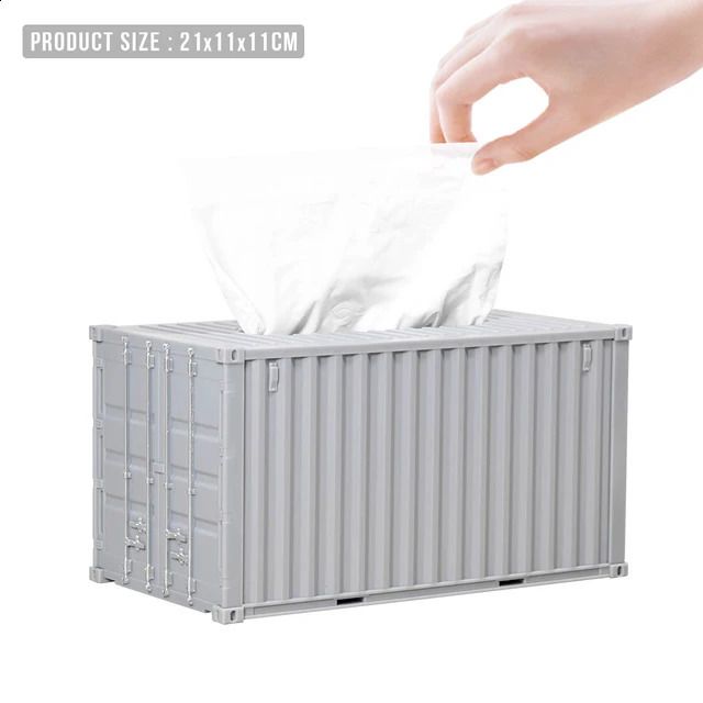 Grey Tissue Box