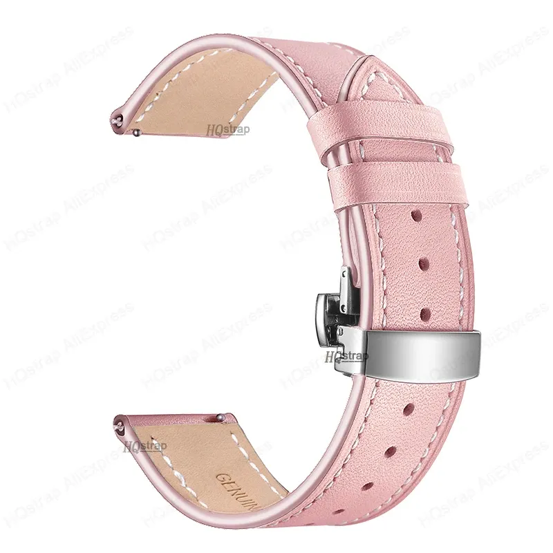 18mm Silver buckle Pink