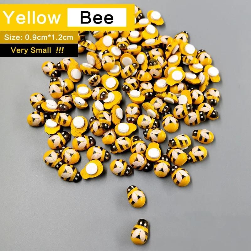 100pcs Yellow Bee