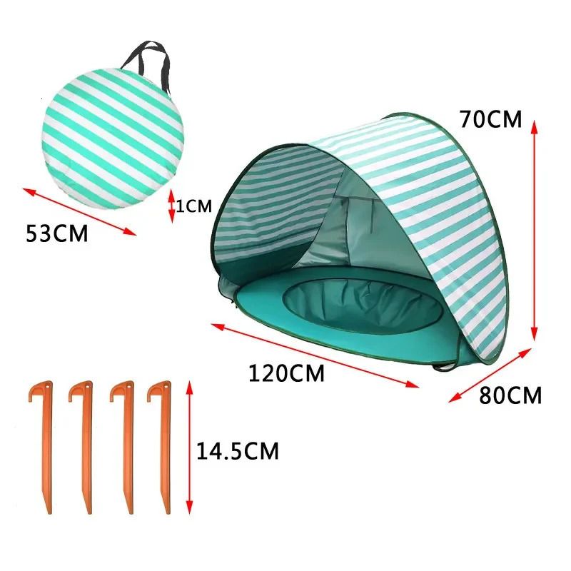 Green Stripe Tents