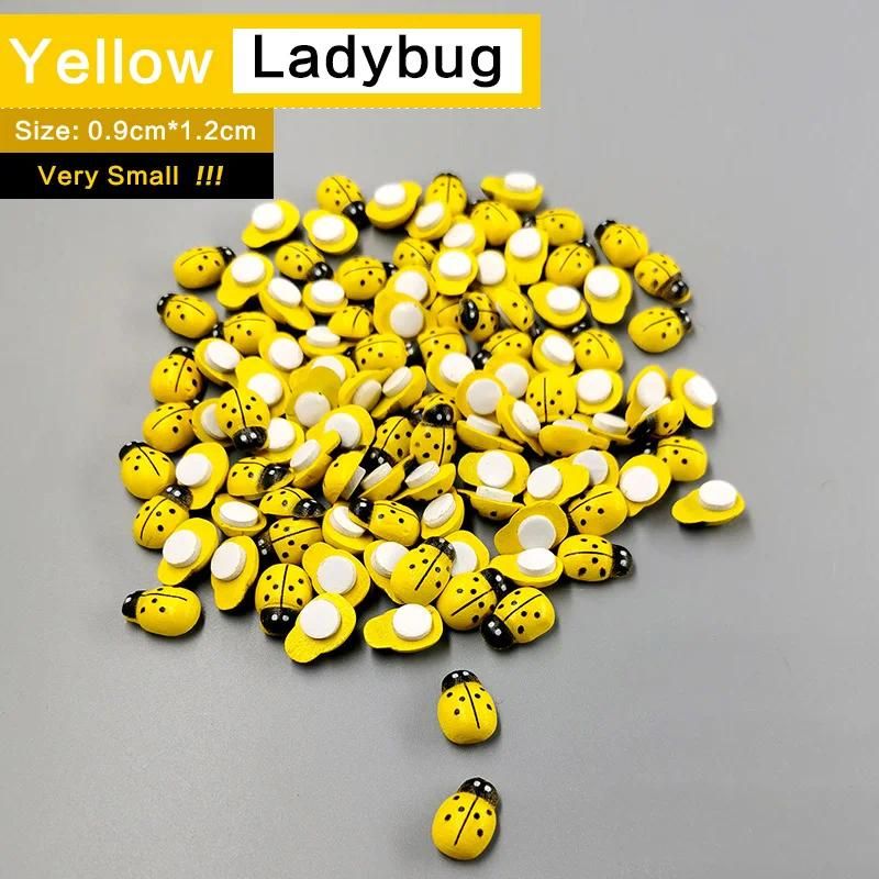 100pc Yellow Ladybug