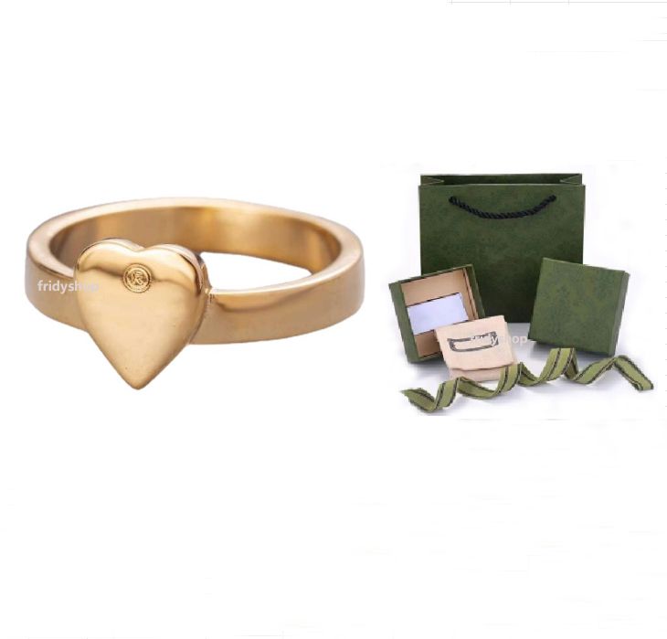 Anillo Oro Corazón+Caja Verde