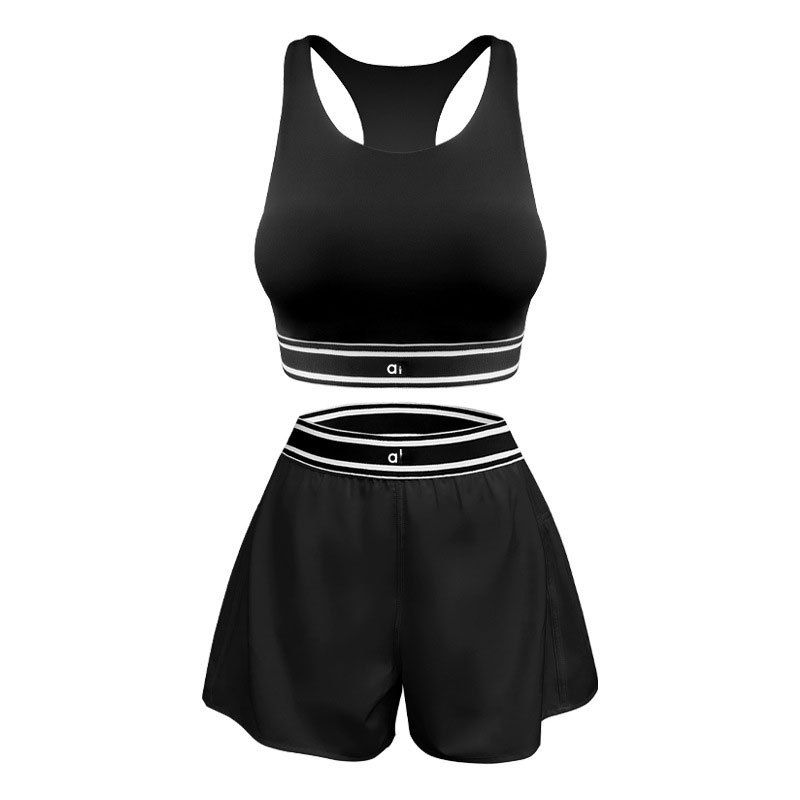 Zwart 【Een set BH+shorts】