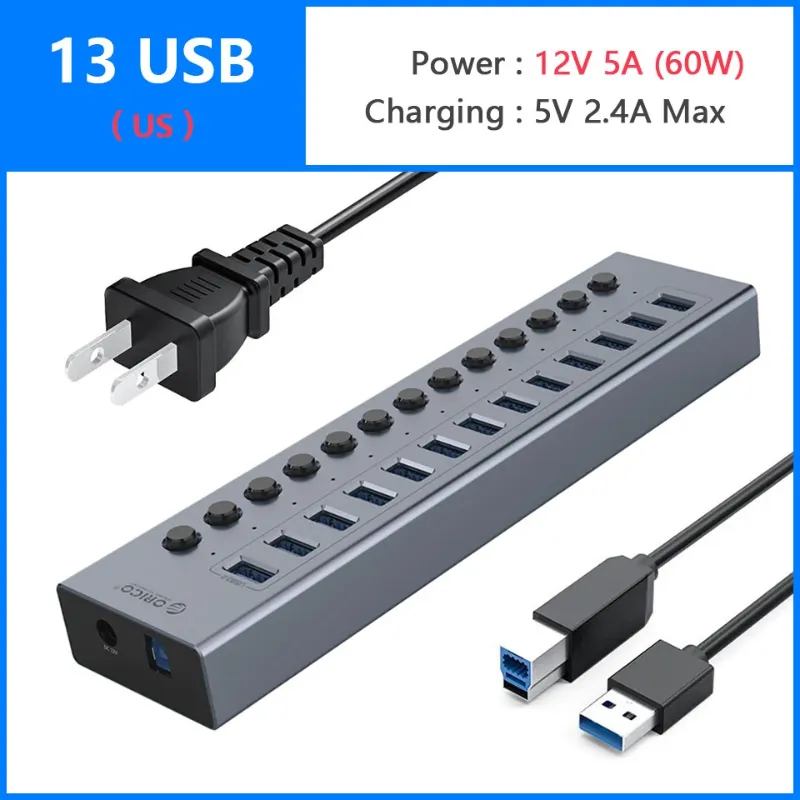 13 USB ( US Plug )