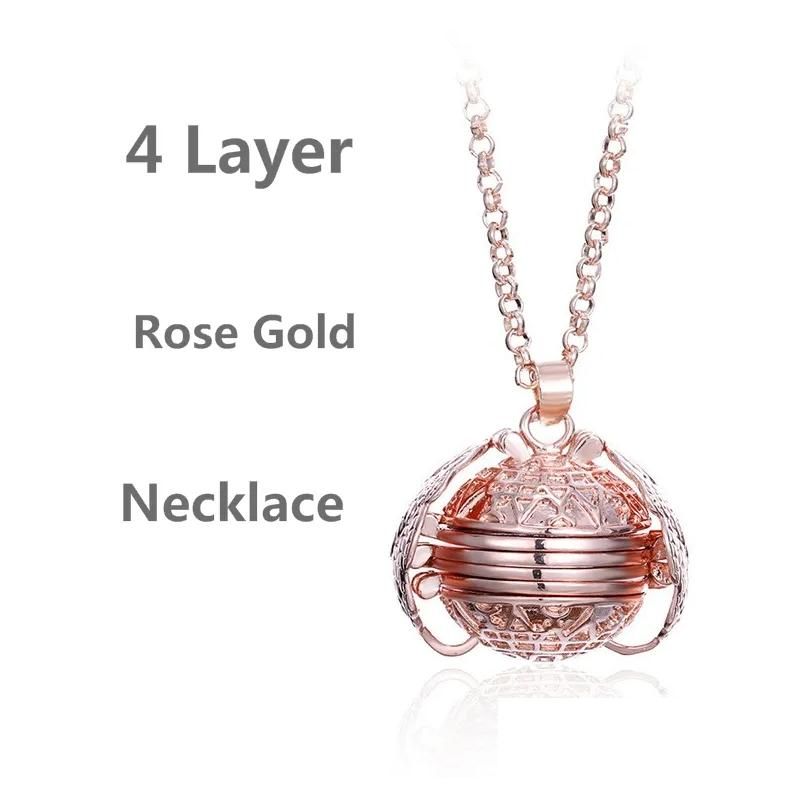 4 Layer Rose Gold Necklace